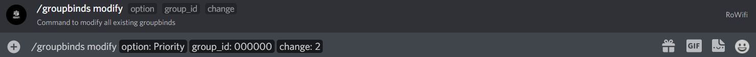 Groupbinds Modify Priority